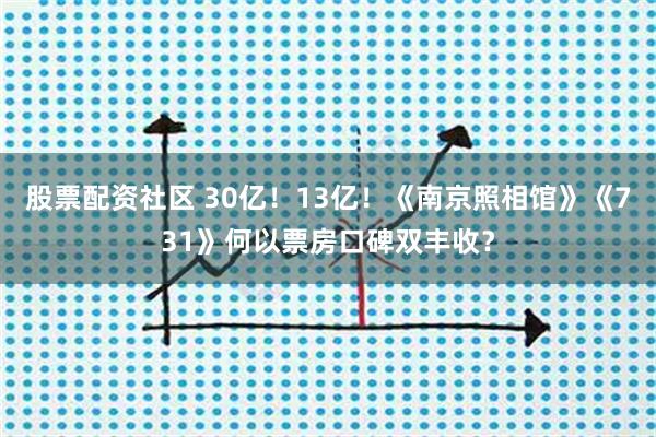 股票配资社区 30亿！13亿！《南京照相馆》《731》何以票房口碑双丰收？